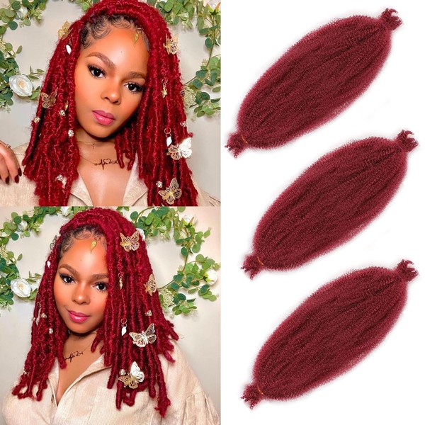 16 Inch Pre Separated Springy Afro Twist Hair 3 Packs