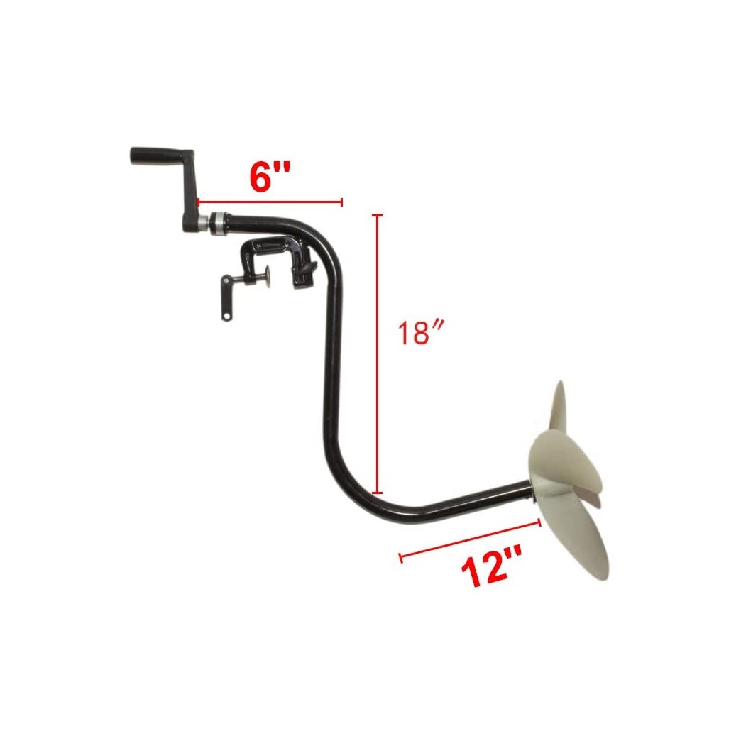 BRIS Hand Operated Outboard Motor Small Light Inflatable Pontoon Boat Kayak TROLLING Motor Boat PROPELLERS