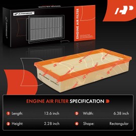A-Premium Engine Air Filter Compatible with Land Rover Defender 110 2020-2024, Defender 130 2023-2024, Defender 90 2021-2024, Replace# L8B29610AA