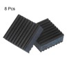 sourcing map 8pcs Rubber Anti Vibration Pads 2" x 2"