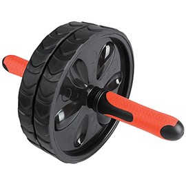 IBF Iron Body Fitness Ab Roller Wheel, Deluxe Double Ab Exercise Wheel, Perfect for Core and Abdominal Strength Training, Home Gym Equipment and Durable Design for Added Stability