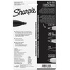 Sharpie Permanent Markers Chisel Tip Black 4 Count