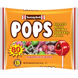 Tootsie Roll Pops Assorted Flavors, 80 Count Bag
