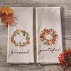 Park Designs Pumpkin Wreath Embroidered Dishtowel Set of 2