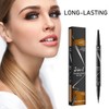 MisFun Eyebrow Pencil, 2-in-1 Dual-Ended Microblading Eyebrow Pencil, Smudge-proof Eyebrow