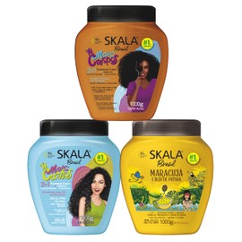 SKALA Mais Cachos, Crespos, and Maracuja 2-in-1 Cream (3-Pack Bundle) - 105.6 oz