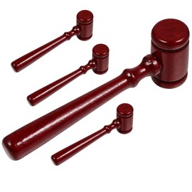 Operitacx 4 Sätze Richterhammer Auktionator Auktionshammer Richter Hammer Nur Gerichtlich Freimaurer Für Aus Jr Richter Kies Mini-holzhammer Kognitiver Hammer Hölzern 4 Stück * 4