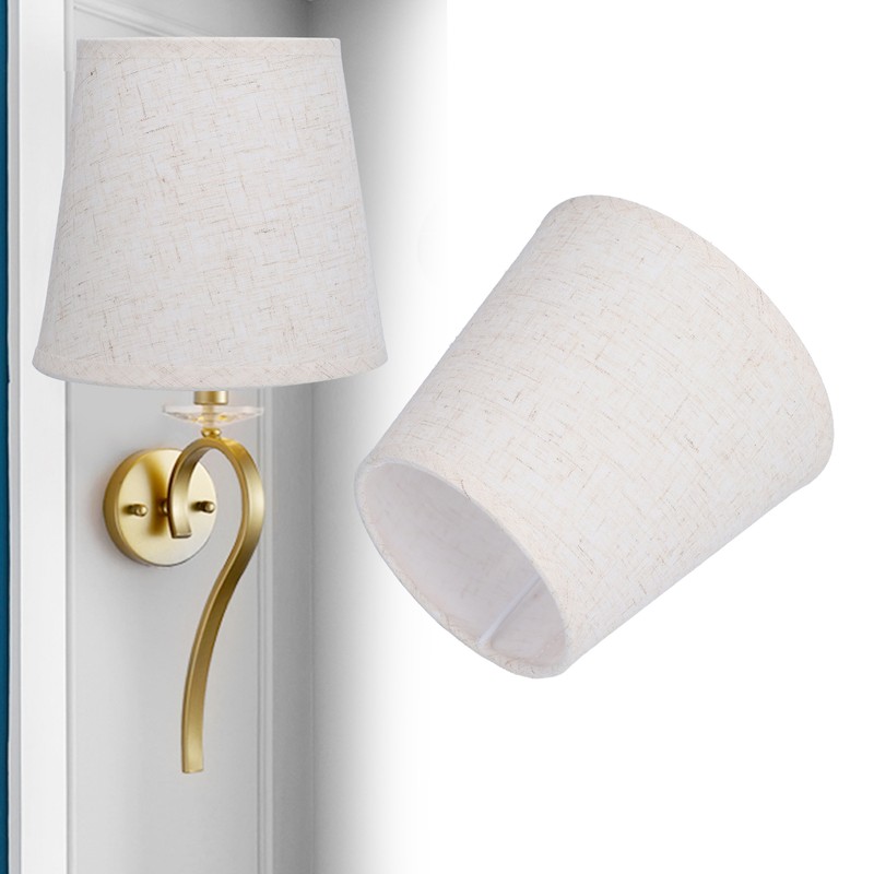6Pcs E14 ClipOn Lampshade European Fabric Lamp Shade for Hall