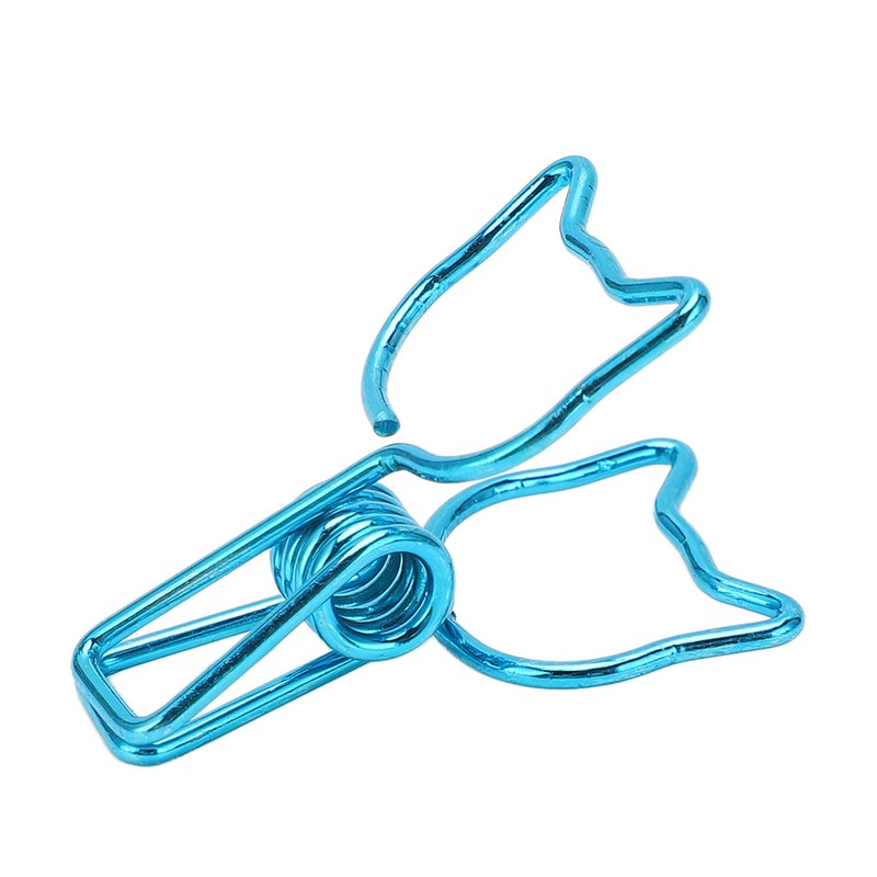 100Pcs Cat Binder Clamps Cute Kitten Shape Strong Clamping Durable
