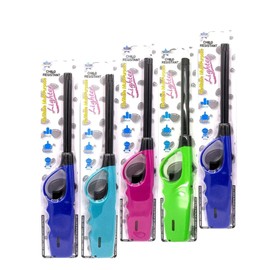 Elite Brands USA Refillable Butane Long Neck Utility Lighters Multi-Purpose 5-Pack