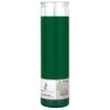 Mega Candles 1 pc Unscented Green Glass Container Devotional Prayer