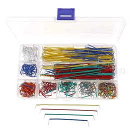 EMSea 560pcs Jumper Wire Kit Copper Breadboard Jumper Cable Assortment U-Shape Solderless Jumper Wire with Storage Box