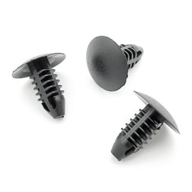 VVO Fasteners Plastic Windscreen Cowl or Scuttle Panel Clip, Black (Pack of 10)