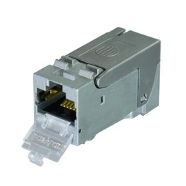AIXONTEC Cat.6A Class EA Keystone Jack RJ45 Module Socket 500 MHz 10 Gbit Fully Shielded Toolless Mounting Toolless RJ-45 Adapter Cat.7 Installation Cable Cat 7 Installation Cable up to 9.0 mm