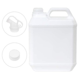 Poly Container with Cap and Transparent Nozzle, Random Shape, 1.1 gal (4 L) (Empty Bottle)