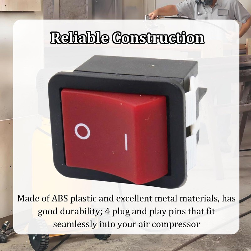 Rocker Switch 4Pin Fit for DeWalt D55168 D55146 D55167 Air