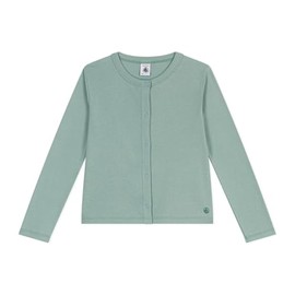 Petit Bateau Girls' Cardigan, Green