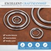 sourcing map Metal O Rings, 0.24" Thick 2.36" OD 304