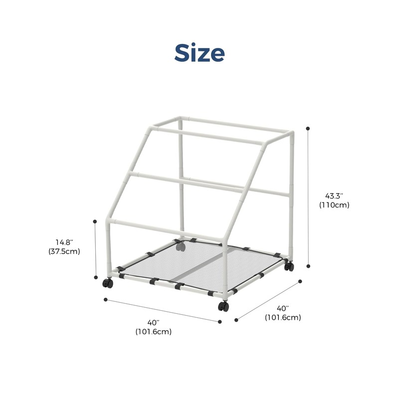 POOL FELLOWS Pool Float Holder, Poolside Float Storage, Rust-proof Float