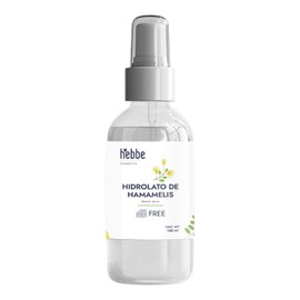 HEBBE Hidrolato De Hamamelis 120 ml | Tónico Facial Astringente Calmante | Purifica y Cierra Poros | pH Natural | Piel Mixta y Grasa