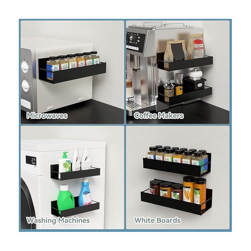 2 Pcs Magnetic Aerosol Spray Can Holder,Wall Mounted Toolbox Bottle