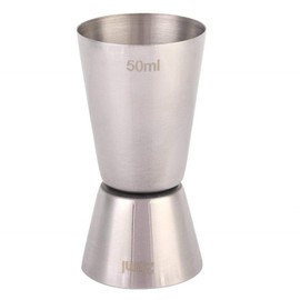 304 Stainless Steel Wine Tool Measuring Cup Double Cocktail Jigger for Bar Reusable Packaging (Large 50/25cc)