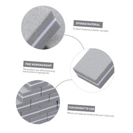 FRCOLOR 100pcs Sponge Nail Files Nail Art for Professional Manicure and Pedicure Lightweight and Portable Buffering Blocks for Natural and Fake Care Tools