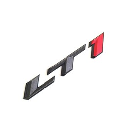 1PC LT1 Emblem 3D Side Door Badge Sticker Letters Nameplate Compatible with 2017-2024 84534516 SS LT1 Black Red