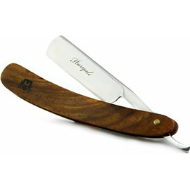 Haryali London Shaving Kit - 6pc Shaving Brush Set - Sustainable Shaving Set - Wooden - Shaving Brush - Straight Razor - Shaving Bowl - Leather Strop - Honing Compound - Alum Stick - for Smooth Shave