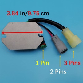Tuzliufi Voltage Regulator Rectifier Compatible with Ski-doo Skandic Grand Touring Legend Lynx Forest 377 440 500 600 700 800 LT RER Carb 515175661 M5446342 5446342 515-175-661 2001-2003 2004 Z221