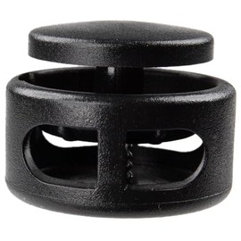 Paracord Planet Extra Large Spring-Loaded Plastic 2 Hole Cord Locks – Fits Up to 3/8 Bungee Cord, Crafting Ropes, & Cords