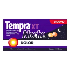 Tempra Xt Noche Tabletas, 12 Tabletas