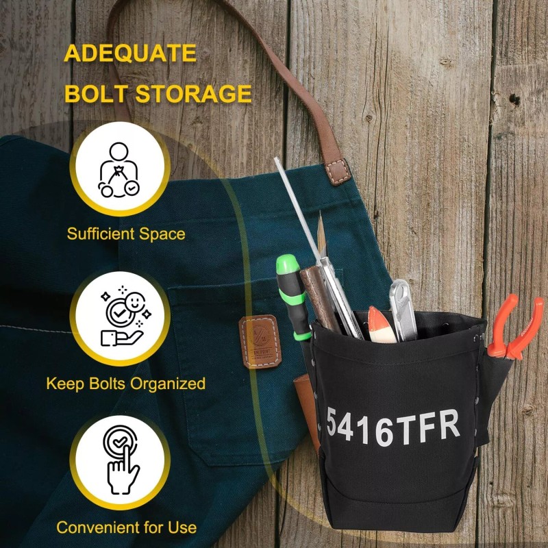 5416 Tools Bag, Flame Resistant Canvas Bolt Bag with Double