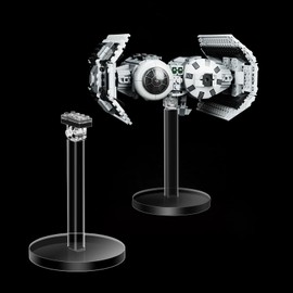 cooldac Acrylic Display Stand for Tie Bomb 75347, Display Mount Compatible with U-Wing Starfighter 75399 (Stand Only, Model Not Included)