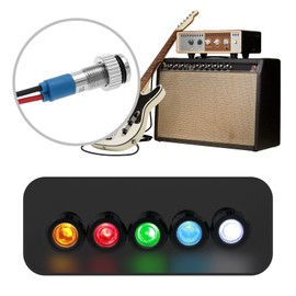 LT Easiyl 10PCS LED Metal Indicator Light 6mm 12-24V Waterproof Signal Lamp with Wire for Cars Vans Trucks Boats Model Cars Remote Controlled Cars Red/Orange/Blue/Green/White