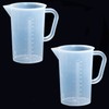 DARENYI 2 Pcs Plastic Measuring Jugs 1L, Large Plastic Measuring