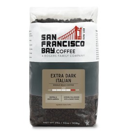 San Francisco Bay Whole Bean Coffee - Extra Dark Italian (2lb Bag), Dark Roast