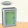 Mailbox with Lock Suggestion Box Aluminium Alloy Blank Donation Box,
