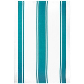MU Kitchen Classic Cotton Stripe Towel, 20 x 30 Inch, Surf