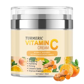 ARCHIDATE Turmeric Vitamin C Face Cream, Anti-Aging Turmeric Cream, Firming Skin, Improve Acne and Reduce Dark Spots, Even Skin Tone, Turmeric Vitamin C Cream Deeply Hydration,Repair Improve Dull Skin