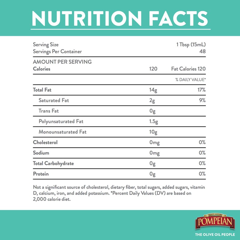 Pompeian Gourmet Selection Extra Virgin Olive Oil, First Cold Pressed,