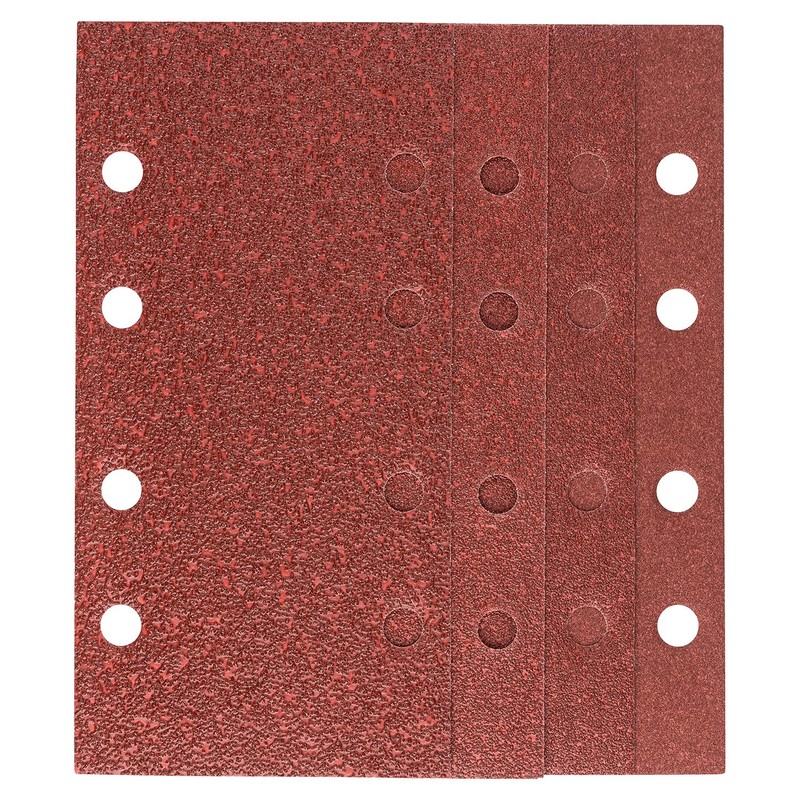 Bosch 2607019495, 25-Piece Sanding Sheet Set (Different Materials, Grit Size