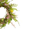 Easter Egg with Berry Floral Springtime Wreath Pink and Green