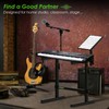 NiuNyuNeu Multi-Functional Keyboard Stand Heavy Duty Piano Stand with Microphone