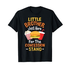 Little Brother Concession Stand Softball Baseball Snacks T-Shirt