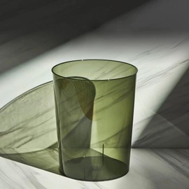 Anyoifax Small Trash Can Plastic Wastebasket 1.5 Gallon Round Garbage Container Bin with Handles for Bathroom, Bedroom, Kitchen, College Dorm, Office, Craft Room - Green, 2 Pack