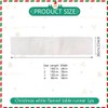 Table Runner Faux Fur White Christmas Table Runner Decorative Fur
