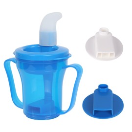 Ehucon - Taza reguladora de disfagia para personas mayores con dificultad para tragar, con taza de sorbo de 5 cc y 10 cc, dispositivos de asistencia, solo líquidos, no se utiliza espesante, no taza