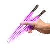 Chop Sabers Light Up Lightsaber Chopsticks, 1 Pair, Purple