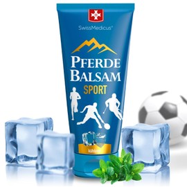 SwissMedicus Horse Balm Massage Gel Effective After Active Sports Herbal Balm Made from 25 Herbs with Magnesium Complex to Reduce the Risk of Possible Muscle Cramps 200 ml